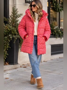 New chateau puffer coat in Liberty® Toutouayette fabric size small